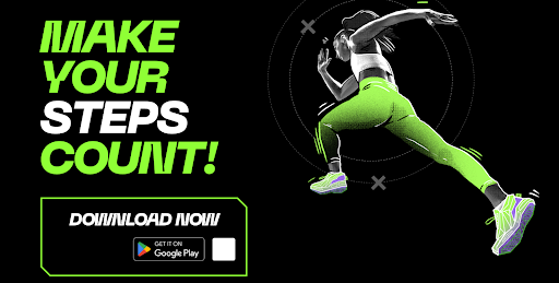 Fitness App Advertisement- make your steps count